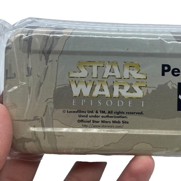 Star Wars Episode I Metal Pencil Box Impact Inc. Featuring Anakin Jar Jar NEW - Picture 4 of 7